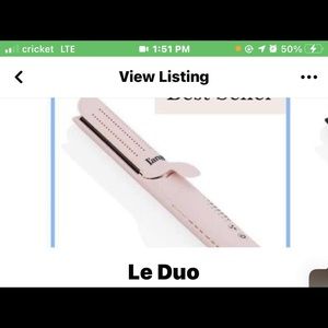 Le duo Straightener and curler